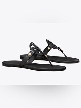 Tory Burch black matte milker sandal